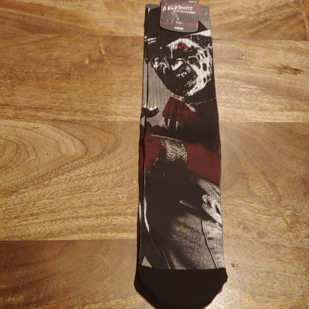 NWT Nightmare on Elm Street/Freddy Krueger Crew Socks